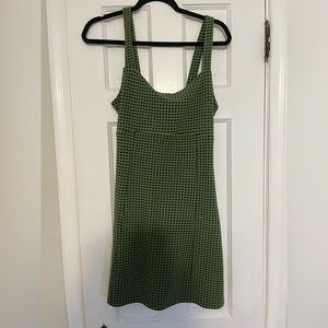 Free People- green mini dress
